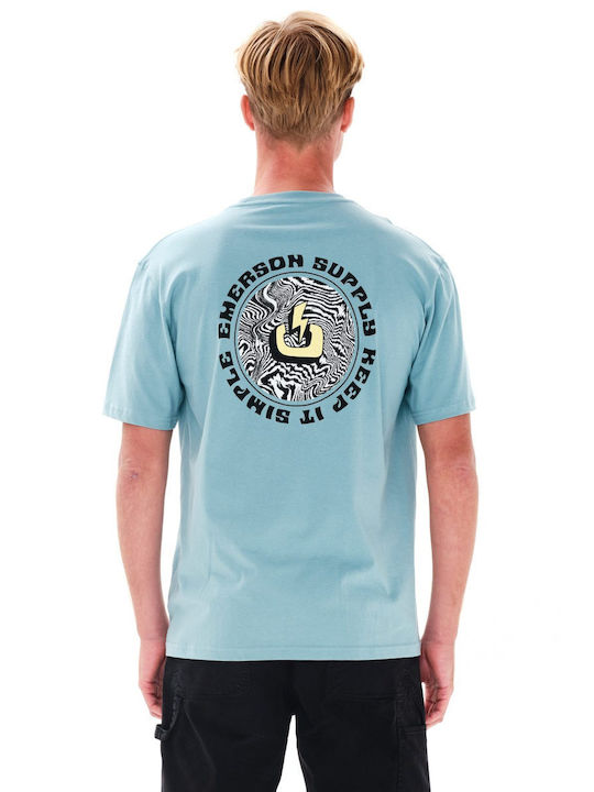 Emerson Ανδρικό T-shirt Κοντομάνικο Γαλάζιο