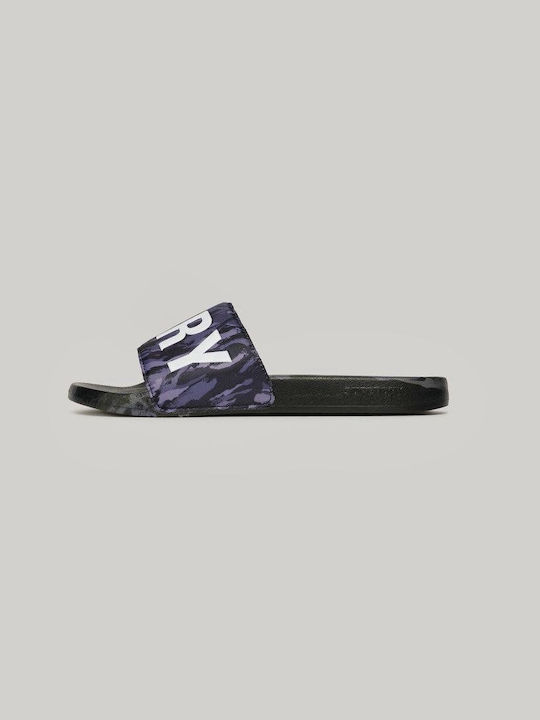 Superdry Camo Vegan Pool Herren-Sandalen Mehrfarbig