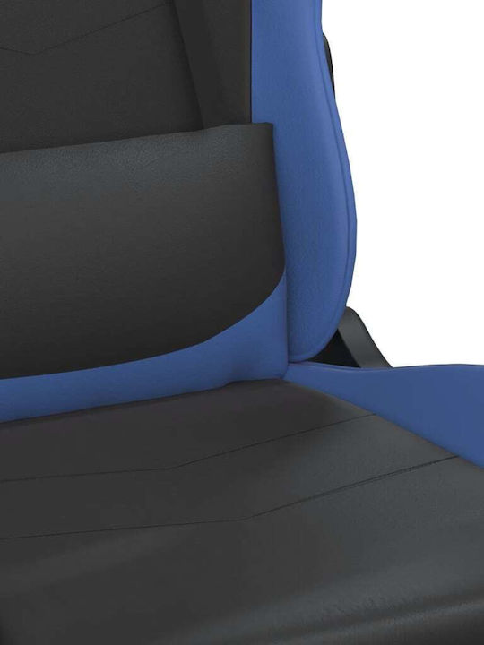 vidaXL 345399 Καρέκλα Gaming Δερματίνης με Ρυθμιζόμενα Μπράτσα Μαύρο / Μπλε