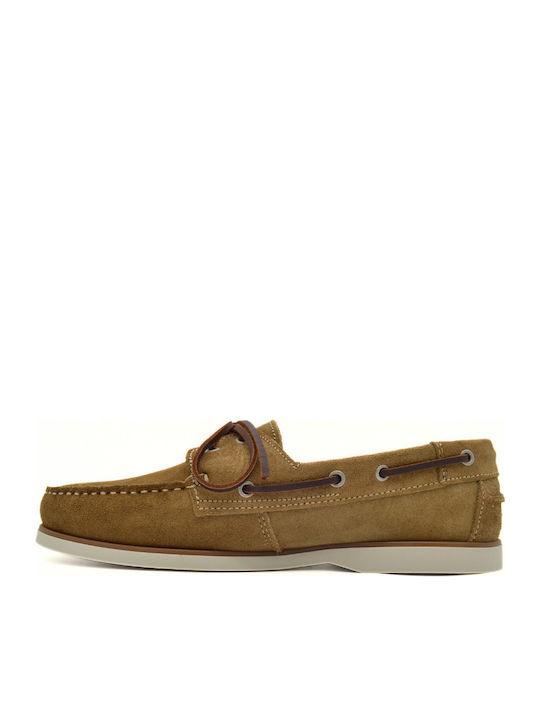 Leder Herren Mokassins in Beige Farbe
