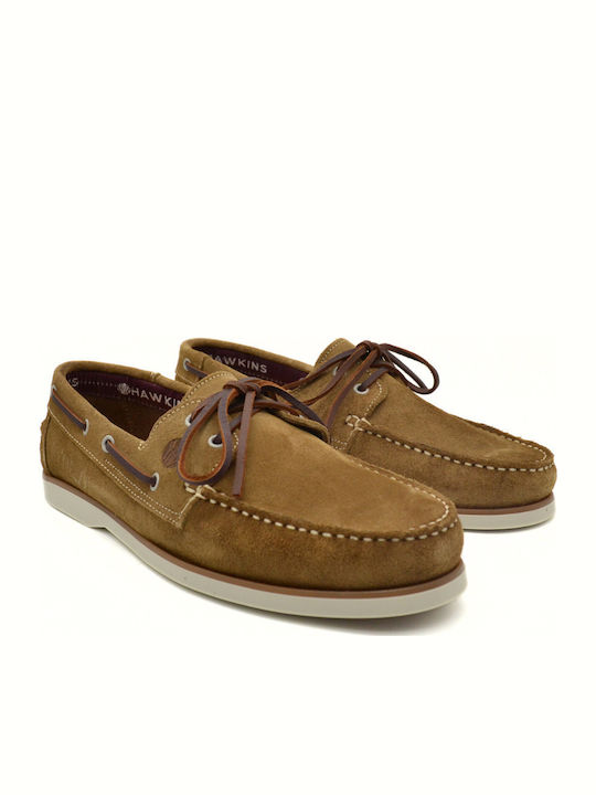 Leder Herren Mokassins in Beige Farbe
