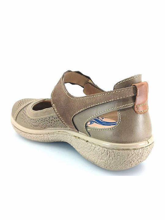 Anatomic Leather Ballerinas Brown