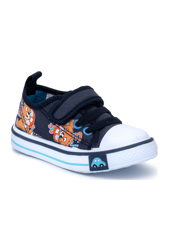 Παιδικά Sneakers με Σκρατς Navy Μπλε
