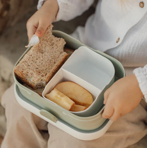 Little Dutch Campus Little Farm Plastic Kids' Food Container Green x 8cm