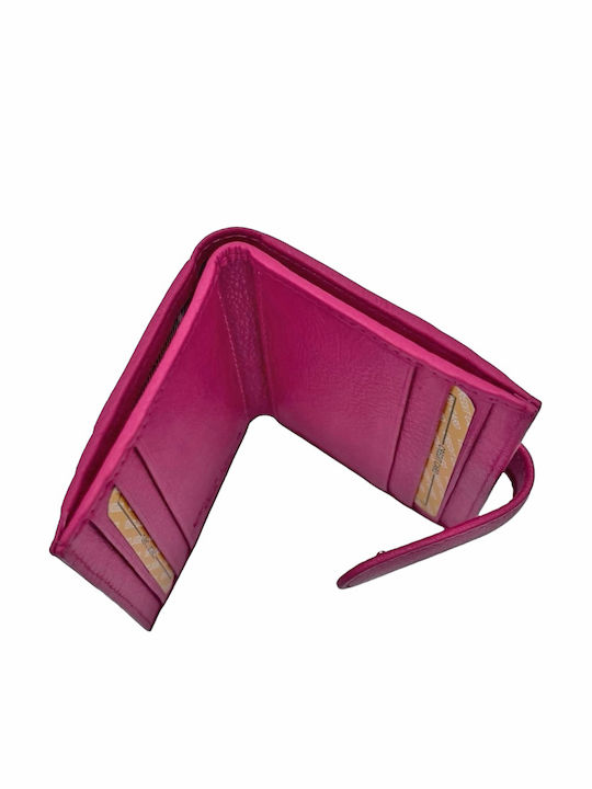 Mic Din piele Portofel de damă Carduri Fuchsia