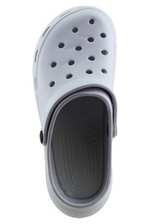 Adam's Shoes Γυναικεία Σαμπό Λευκά