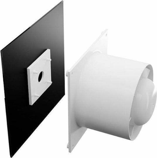 Dospel Veroni Glass Wall-mounted Ventilator Bathroom Black