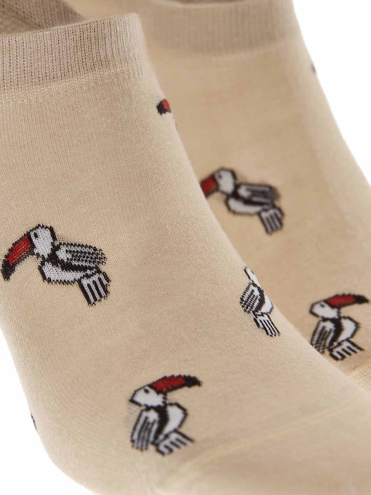 Walk Tukan Design Men's Socks Beige