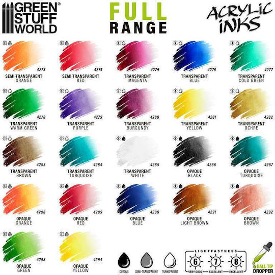 Green Stuff World Acrylic Model Making Paint Blue 30ml