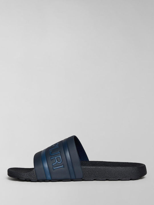 Men's Blue Slides