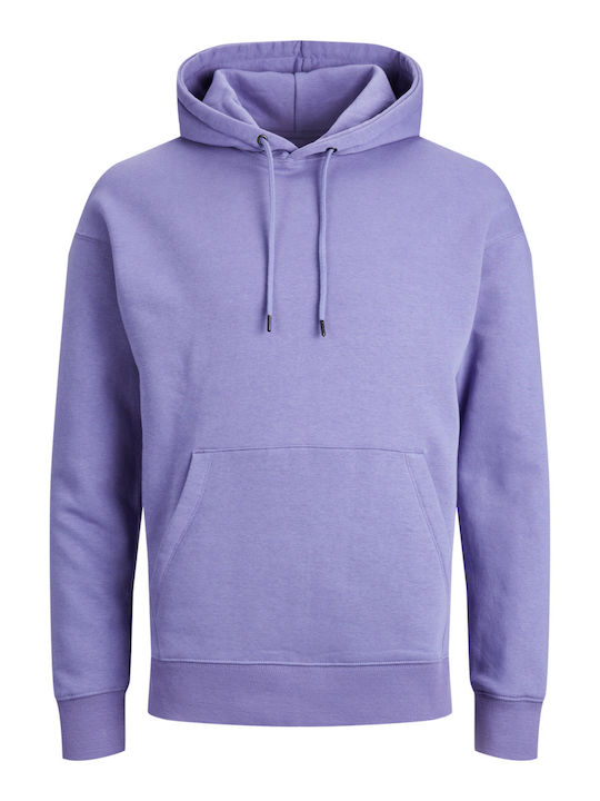 Jack & Jones Sweat Hanorac pentru bărbați cu glugă și buzunare Twilight Purple 12208157