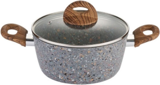 XM-Casa Tiefer Topf aus Aluminium 22cm