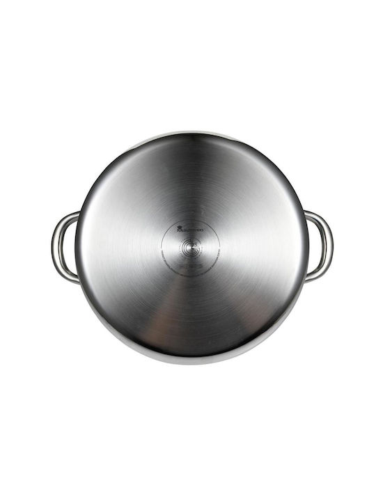 Bergner Hi-tech Deep Stainless Steel Pot 28cm