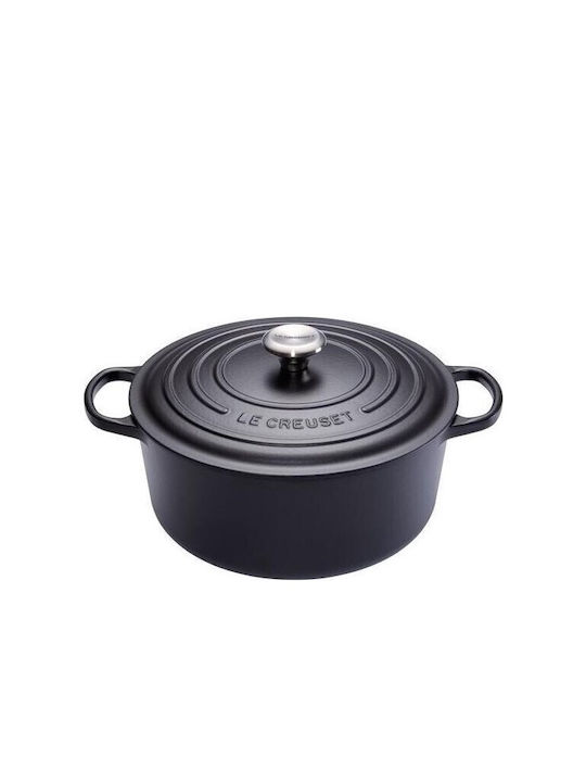 Le Creuset Signature Cast Iron Stockpot 28cm Black