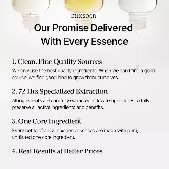 Mixsoon Reishi Mushroom Moisturizing Essence Face for Detoxification 100ml