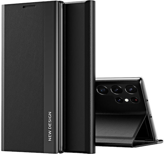 Erbord Book Piele artificială / Plastic Negru (Galaxy S22 Ultra 5G)