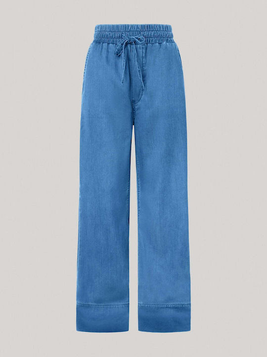 London Ψηλόμεσο Γυναικείο Jean Παντελόνι σε Loose Εφαρμογή