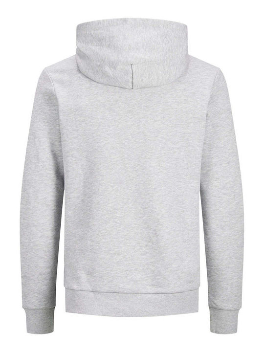 Sweatshirt with Hood Light Grey Melange