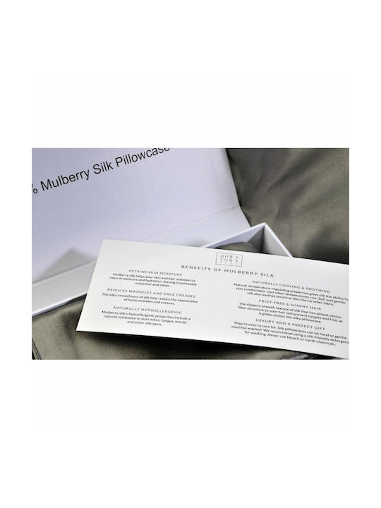 Down Town Home Mulberry Pillowcase with Envelope Cover White 50x76cm.