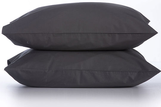 Nef-Nef Homeware Basic Σετ with Envelope Cover 727 Dark Grey 52x72cm 011712