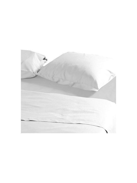 Nef-Nef Homeware Basic Pillowcase Set with Envelope Cover 200 White 52x72cm.