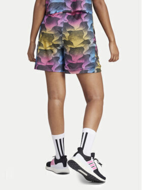 adidas Allover Print Γυναικείο Αθλητικό Σορτς