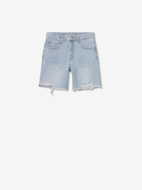 Tiffosi Women's Jean High-waisted Shorts Light Blue