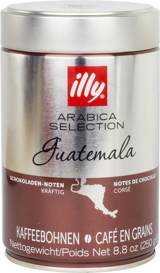 Illy Καφές Espresso Μονοποικιλιακός Arabica Guatemala Selection σε Κόκκους 250gr