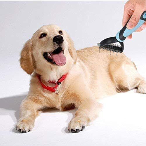 Onepet Pet Grooming Set Size Pieptene Mici pentru câini cu părul lung pentru Îngrijirea Blănii Albastru