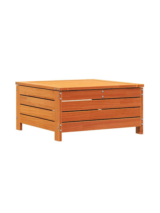 Hölzener Gartenhocker Würfel Für Außenbereich Braun 62x63,5x32cm