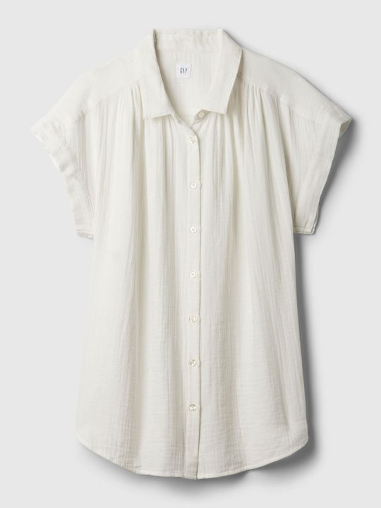 GAP Women's Long Sleeve Shirt White