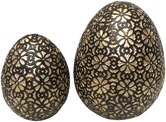 Zen Collection Πασχαλινό Αυγό Polyresin Καφέ 15x11x11εκ.