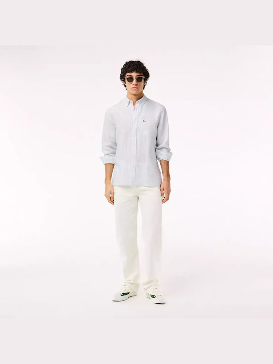 Lacoste Men's Shirt Long Sleeve Linen GALLERY