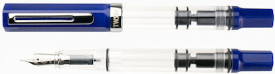 Twsbi Sapphire Calligraphy Pen Medium Blue made of Plastic