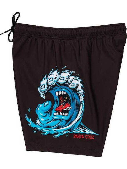 Screaming Men's Swimwear Shorts Black with Patterns