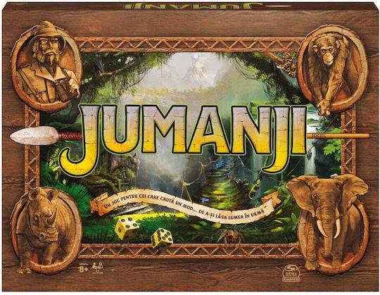 Board Game Jumanji(ROM) for 2-4 Players 5+ Years Old (EN) Spin Master