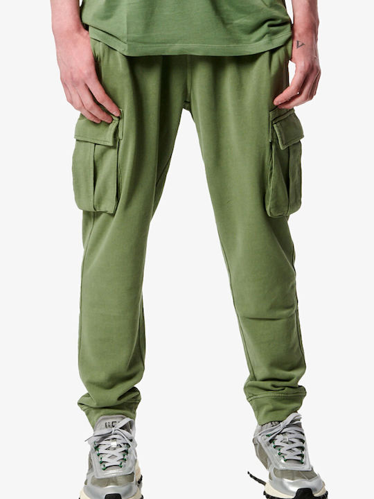 Body Action Cargo Sweatpants Khaki