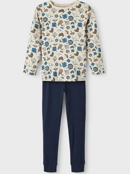 Name It Pijama pentru copii De iarnă Maro