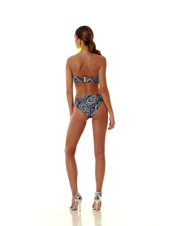 Bluepoint Bikini Bra with Detachable Straps Black Floral