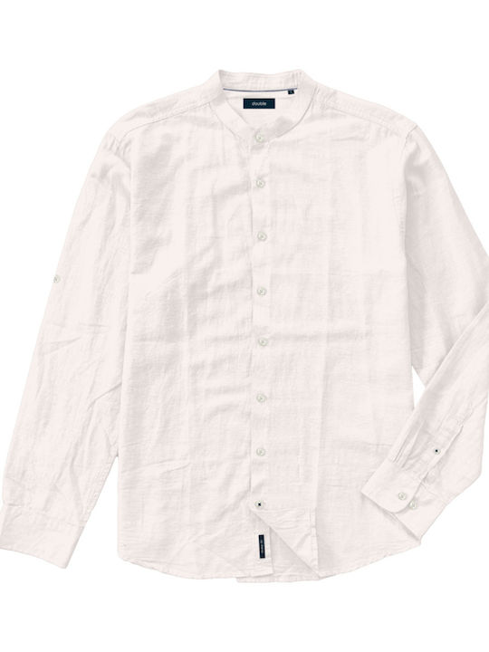 Double Men's Shirt Linen White