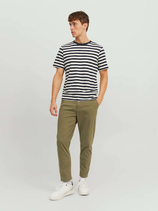 Pantaloni Chino Elastic Olive prăfuit