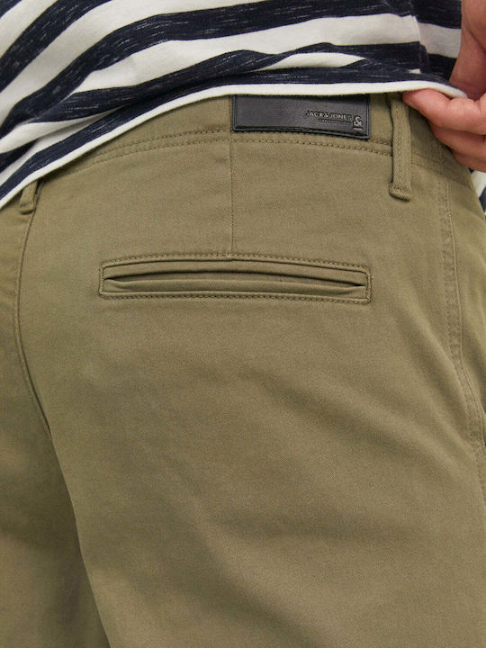Pantaloni Chino Elastic Olive prăfuit
