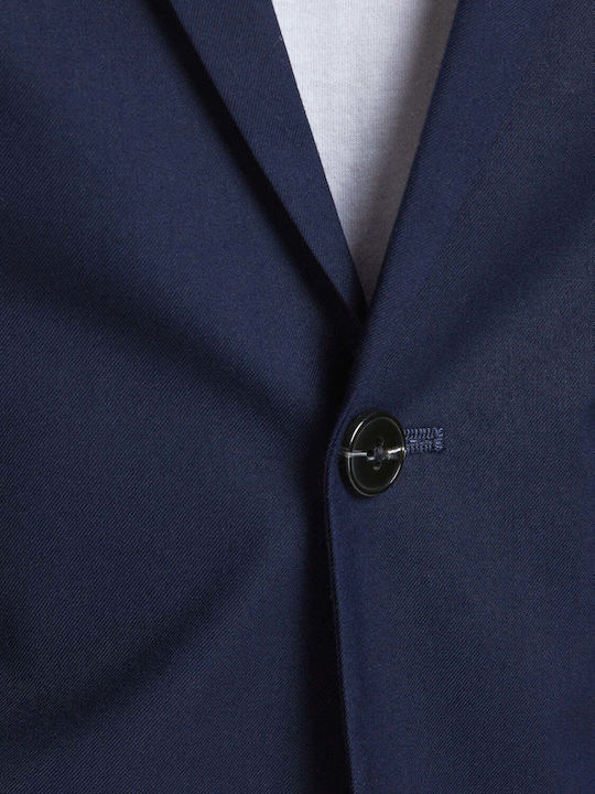 Ανδρικό Σακάκι με Στενή Εφαρμογή Dark Navy