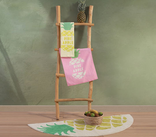 Nef-Nef Homeware Delicious Rose Чаена кърпа от 100% Памук в Розов Цвят 40x60см