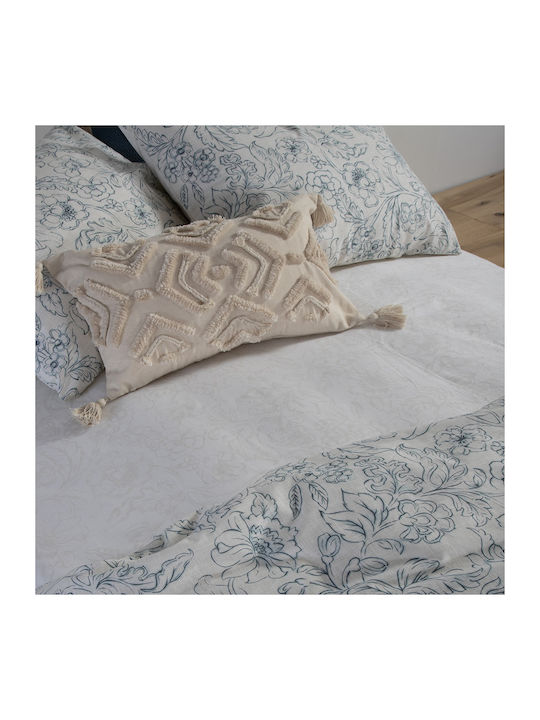 Nef-Nef Homeware Moanna Σετ Σεντόνια Υπέρδιπλα 240x270εκ. Blue (4τμχ)