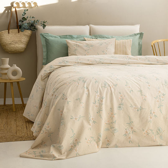 Palamaiki Сет Чаршафи с Ластик 110x200+30см. Fashion Life Fl6239 Бежов 3бр