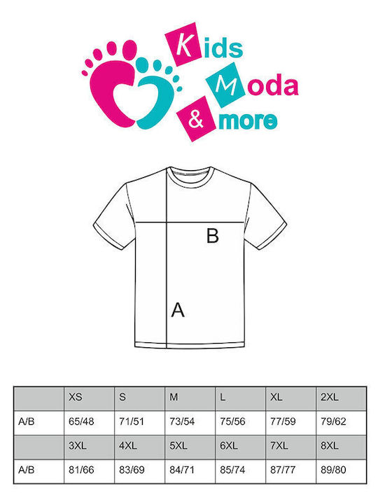 Kids Moda Arbeits-T-Shirt Orange mit reflektierenden Bändern