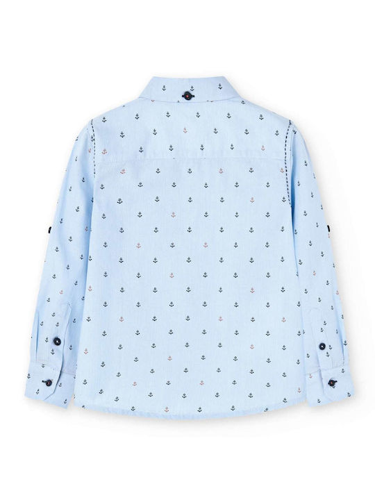 Boboli Kids Shirt Light Blue Poplin Shirt