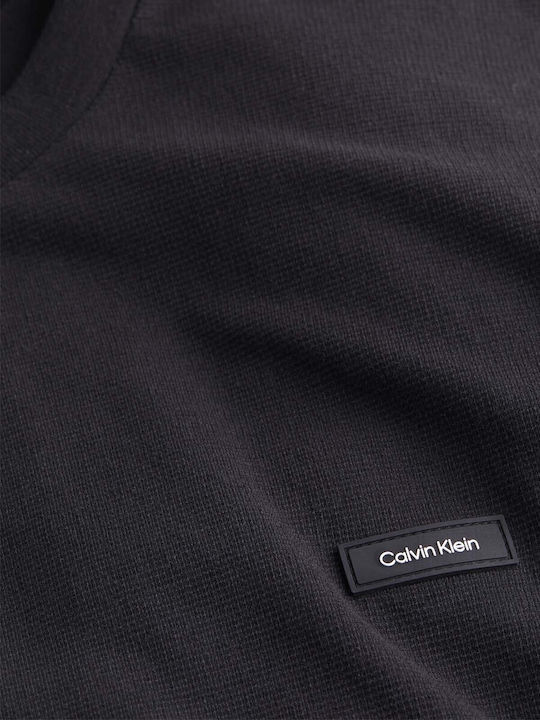 Calvin Klein T-shirt Bărbătesc cu Mânecă Scurtă BLACK