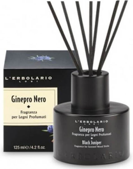 L' Erbolario Diffuser Ginepro Nero with Fragrance Black Juniper 125ml